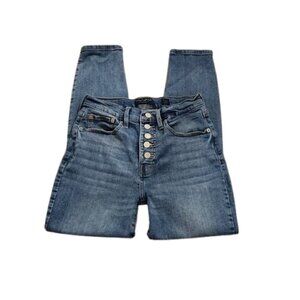 Lucky Brand Button Fly High Rise Bridgette Skinny Ankle Jeans